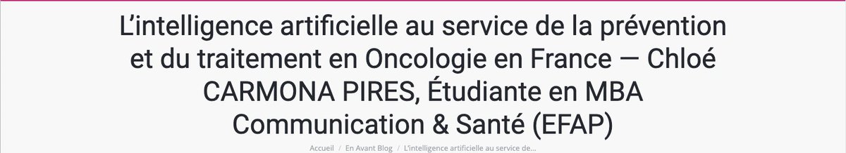 NoelDominique's tweet photo. #FCSanté "L'#IA participera à une personnalisation des #traitements, en fonction de données génétiques, permettant des choix thérapeutiques de plus en plus individualisés" Par Chloé CARMONA PIRES @PiresChloe1 @EFAP_ #MBAComSanté #hcsmeufr #cancer https://t.co/qEqcc6CbmX https://t.co/yyjEhXKmWG