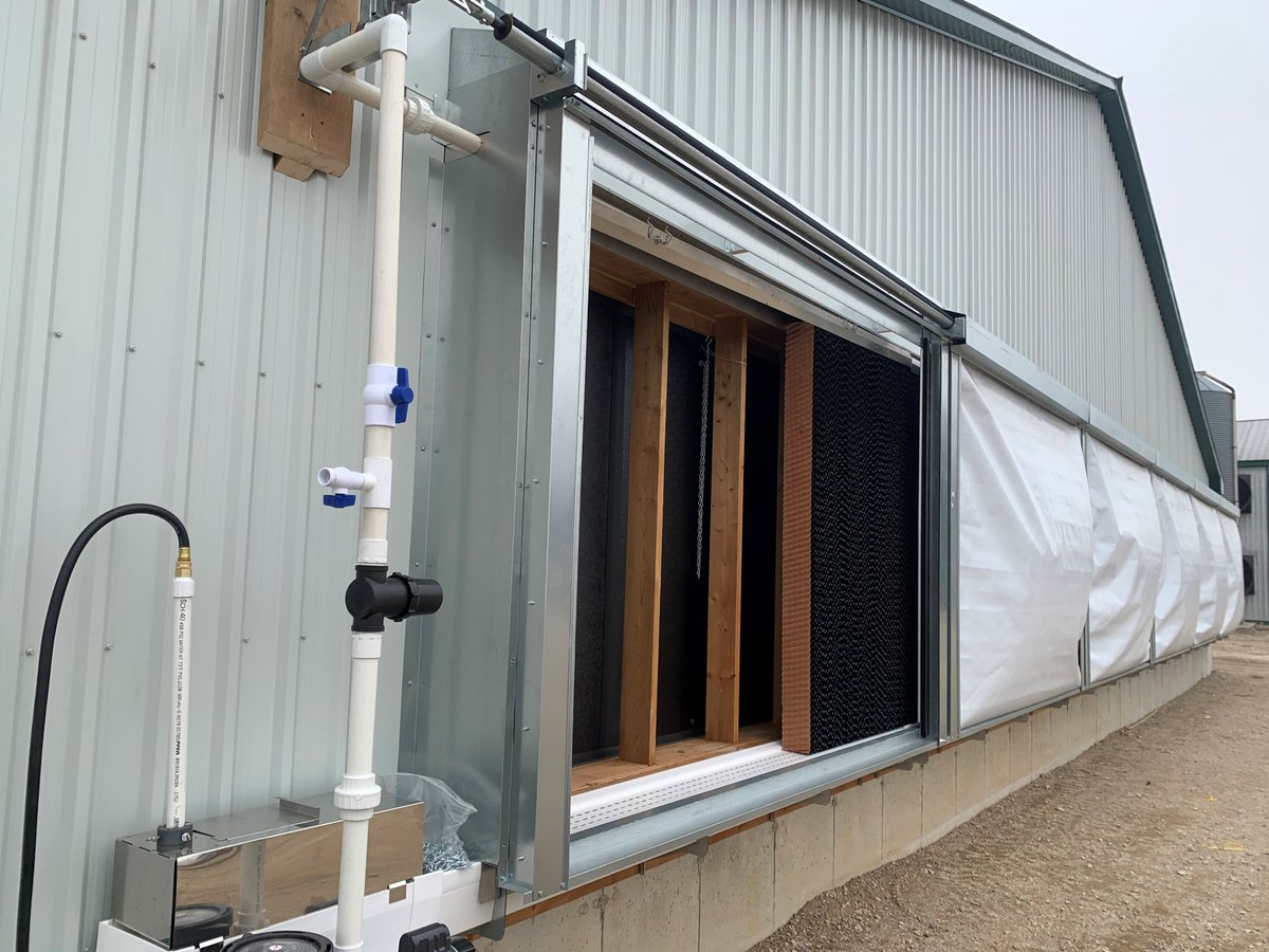 Based on the Farmers Almanac, this summer in Ontario is going to be hotter than normal! Therefore, you may want to check out the Komfort Kooler, made by AP Cumberland. It uses the natural cooling effect of evaporation to reduce bird stress! Contact us for more information!