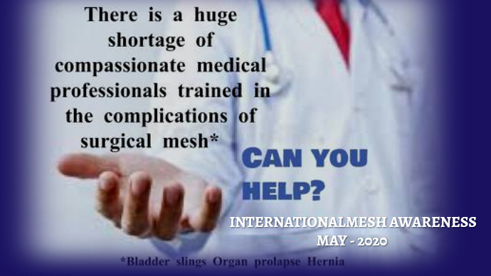 No One should have to suffer for the rest of their life when a #SurgicalMesh #Implant Goes Wrong. But they are? #Help is very hard to find for the Multiple Complex Complications? It's Time to #CleanThisMeshUp #HealthyLives Matter. Make #MedicalDevice Safety a #Priority #COVID19