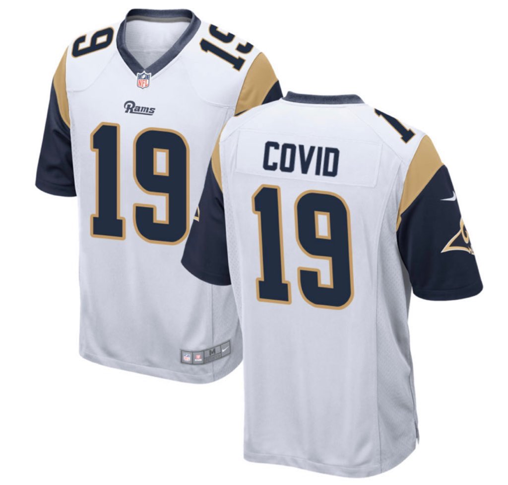 also blocked custom “COVID” jerseys 