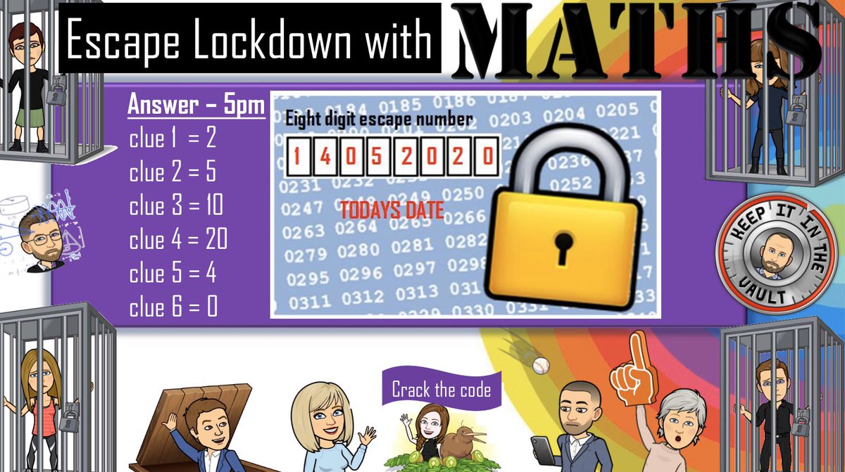 MortimerCC's tweet photo. #MathsTakeover ππ. Did you crack the code and figure out the escape number? Hope youβve enjoyed the challenges from the Maths Department today. ππ #teammortimer https://t.co/MS2l68Lxyy