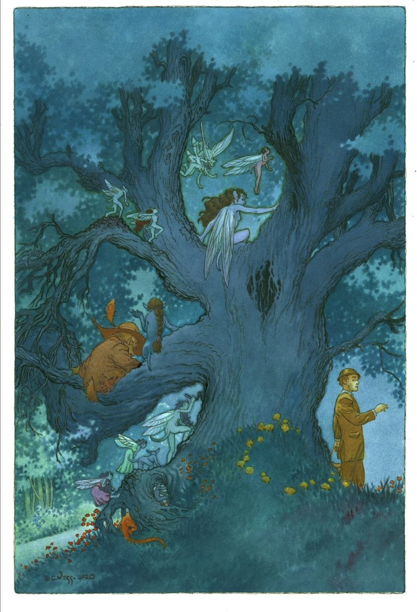 lyrasbooks's tweet photo. 'And Into Faerie...' 

Here it is - the newly completed Stardust painting by Charles Vess. This will appear in our limited edition this summer.
Isn't it gorgeous?!!
@neilhimself #charlesvess #stardust https://t.co/XNuuHkXSwI