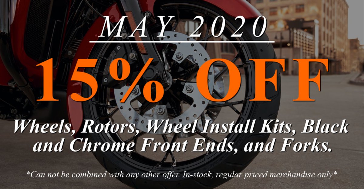 SouthernDevilHD's tweet image. Don't miss out on this special: May PARTS PROMO 15% OFF Exp.05/31/2020. Click Here to Redeem in our App: bit.ly/3c7ja0R