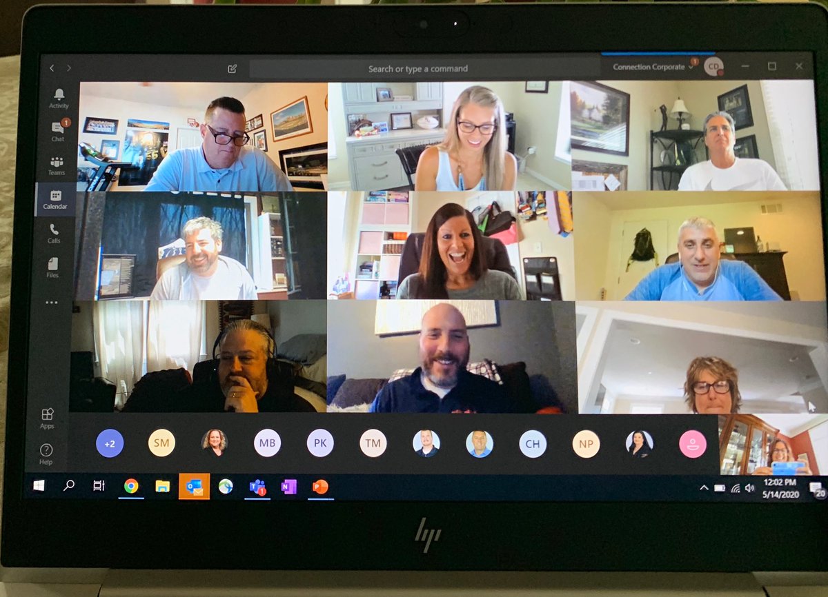 We did finally got 3X3 <a href="/MicrosoftTeams/">Microsoft Teams</a> meeting view here at <a href="/ConnectionIT/">Connection IT</a>!!!! The whole mood of our meeting changed today as more videos kept popping up! We are part of the cool kid club now! 🎉👏 <a href="/brindisica/">cindy brindisi daniels</a> <a href="/pamka5/">Pam Aulakh</a>