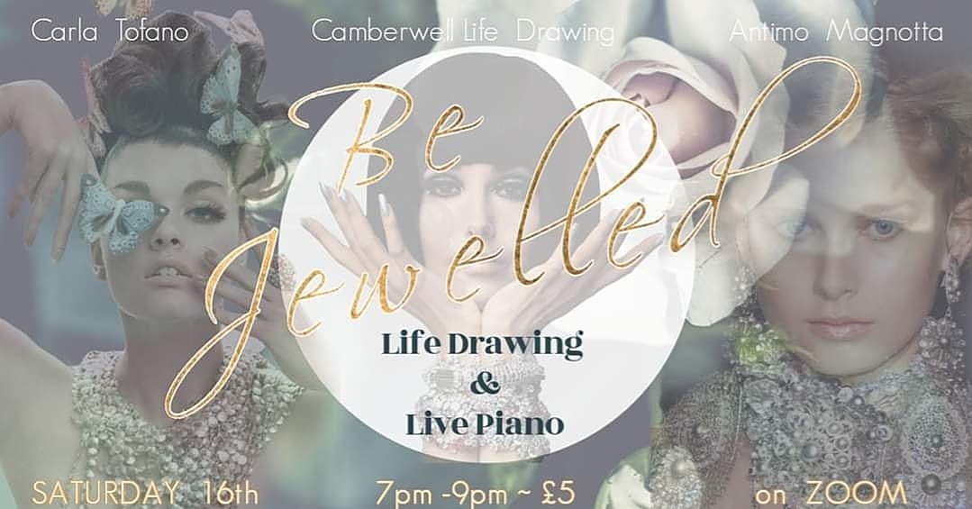 ✨ #SATURDAY 16th May ✨

🌟LIFE-DRAWING ONLINE with LIVE PIANO!!🌟
 Modelling for us wonderful <a href="/carlatofano/">Carla Tofano</a> and at the piano <a href="/antimomagnotta/">antimo magnotta</a> 

 7-9pm ~ £5 ! 👩🏻‍🎨👨🏼‍🎨🎨Buy your tickets here 🎟️⬇️

bookwhen.com/camberwellifed… 

#LifeDrawingLive #lifedrawing #zoom #onlineclasses