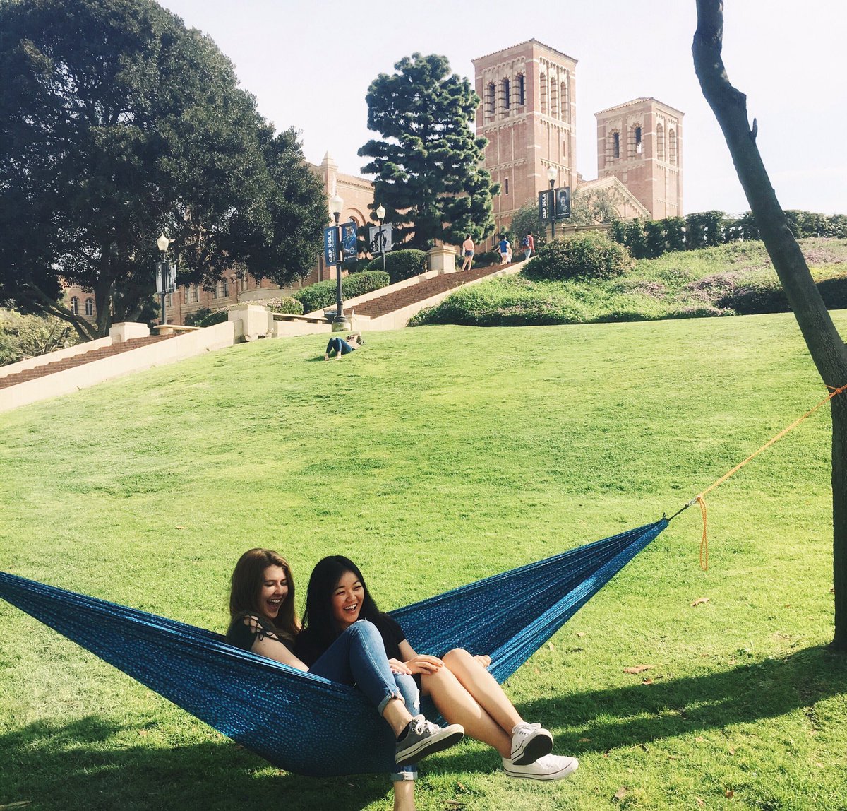 saaucla's tweet photo. In the spirit of I 💙 UCLA week, join us for #BruinFridays tomorrow by posting your favorite pictures on the beautiful @ucla campus! While many of us cannot be there during this time, we can still share our pride from our own homes. Check out some of our Bruins around campus! https://t.co/z92u2L1MGm