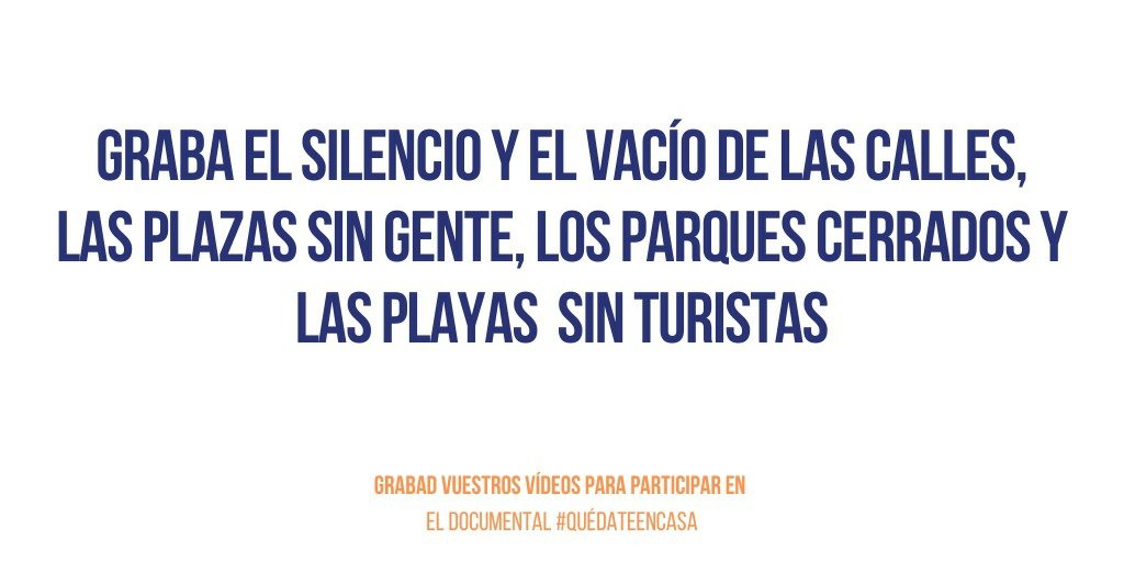 Acostumbrados a un paisaje muy distinto, durante estas últimas semanas las calles, plazas y espacios públicos se han llenado de silencio y vacío.

¿Cómo es ahora el paisaje de tu ciudad?

#QuedateEnCasa