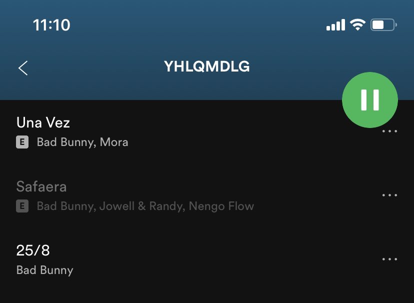 hectormlgz's tweet photo. Bad Bunny: hoy se bebe, hoy se gasta, hoy se fuma como un rasta, si Dios lo permite. 
Dios: lo permito. 
Spotify: no lo permito. 
#SAFAERA https://t.co/bUDK1LupSQ