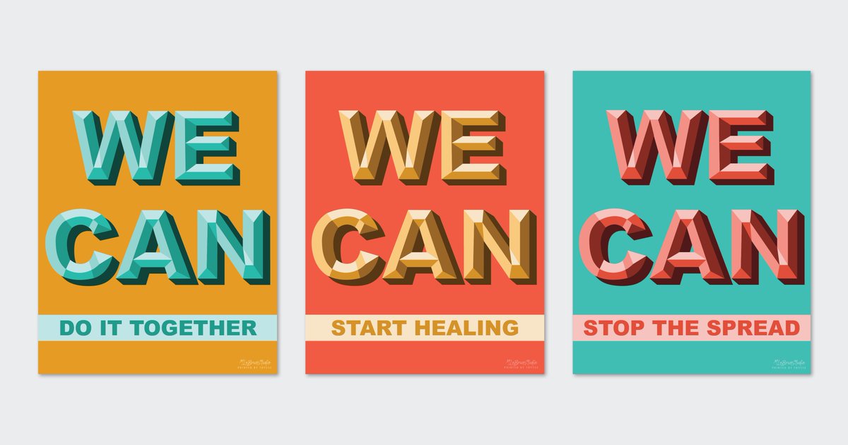 thysseteam's tweet photo. WE CAN do it together. Thysse is excited to collaborate with local artist Maddie LeBrun on the production of her hand-painted “WE CAN” poster series. Posters are provided free to the public by Thysse and available at all Oregon Kwik Trip locations as well as Bill’s Food Center. https://t.co/aGtl8nc2Z3