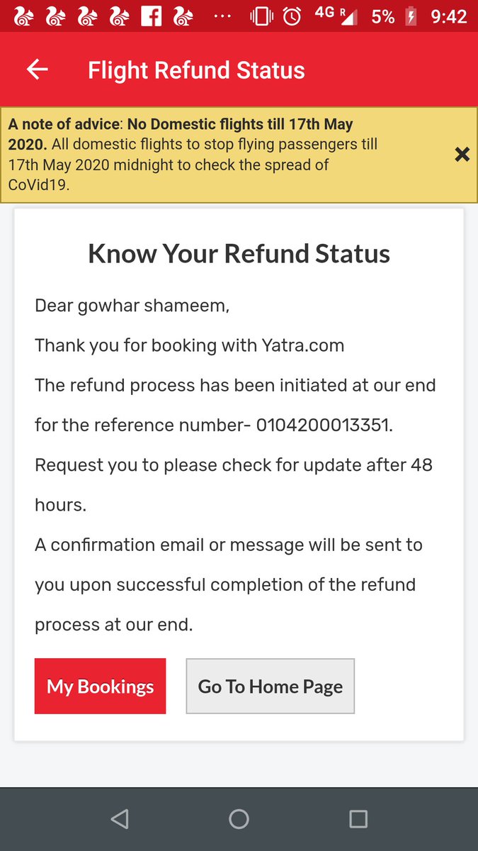shaikhsahir's tweet photo. @YatraOfficial this is the status which is there from last 15 days and it asks me to check after 48 hours could you please tell me 48 hours and 15 days isnt it a big difference https://t.co/lw7ryX5M3z