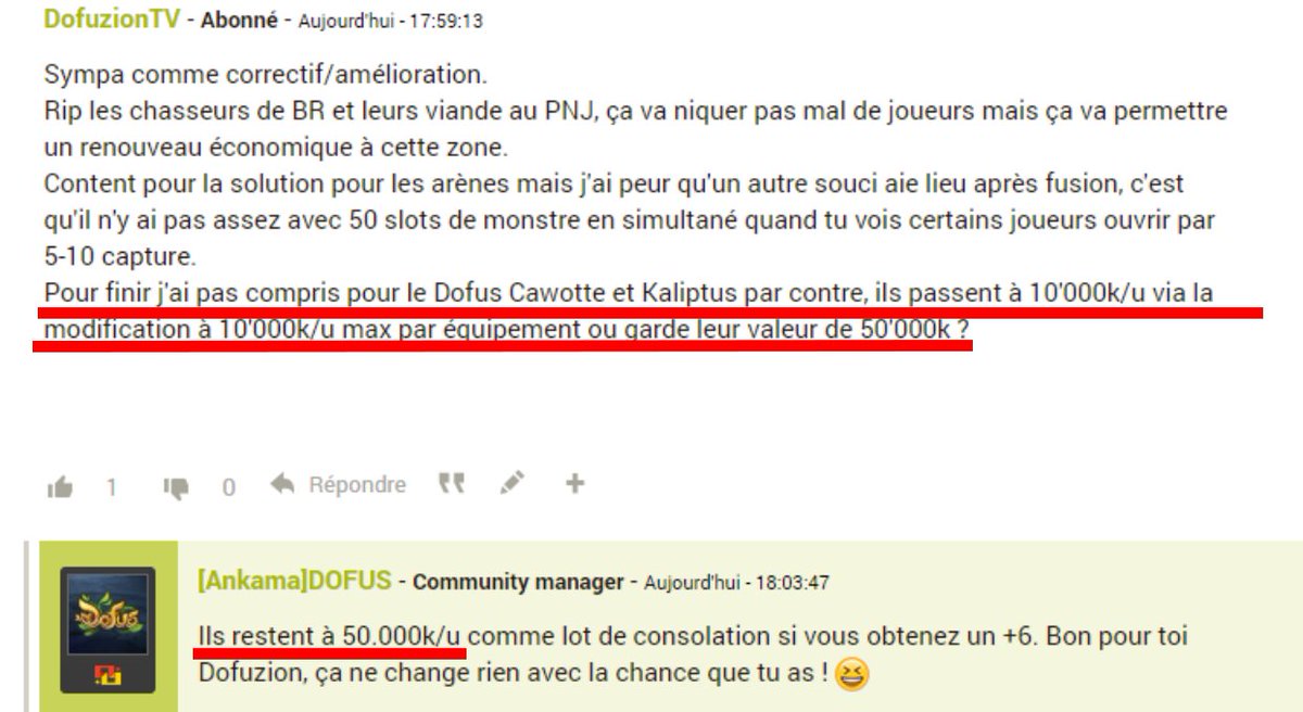 Jerem C Est Quoi Ce Bordel Logan J Ai Perdu 12 M Cash Car Vous Donnez Une Fausse Info Ou C Est Juste Une Erreur De Codage Et Les Dofus Vont