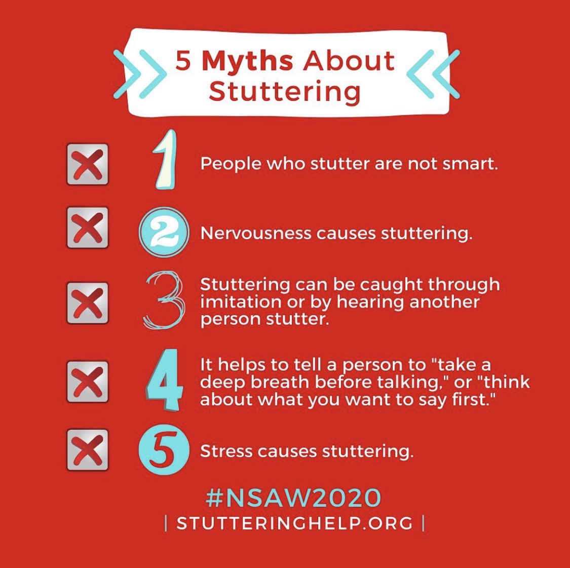 alejandrorg98_'s tweet photo. ❌ 5 mitos sobre la Tartamudez ❌ #NSAW2020 @stutteringfdn https://t.co/PVJAraO84f