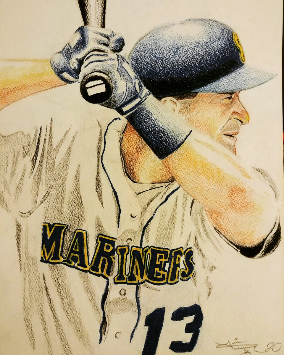 jst1374's tweet photo. #omarvizquel #Seattlemariners #illustration #drawing https://t.co/5q1GEhAVkm