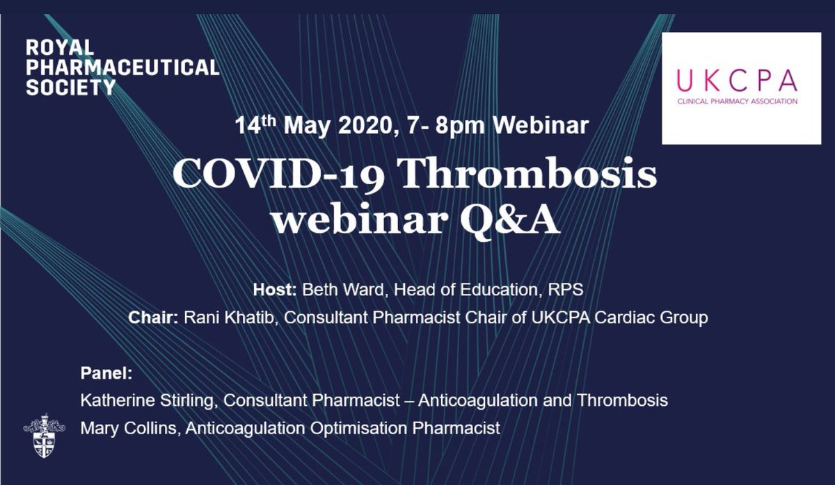 UKCPA Haemostasis & Thrombosis Committee tweet media