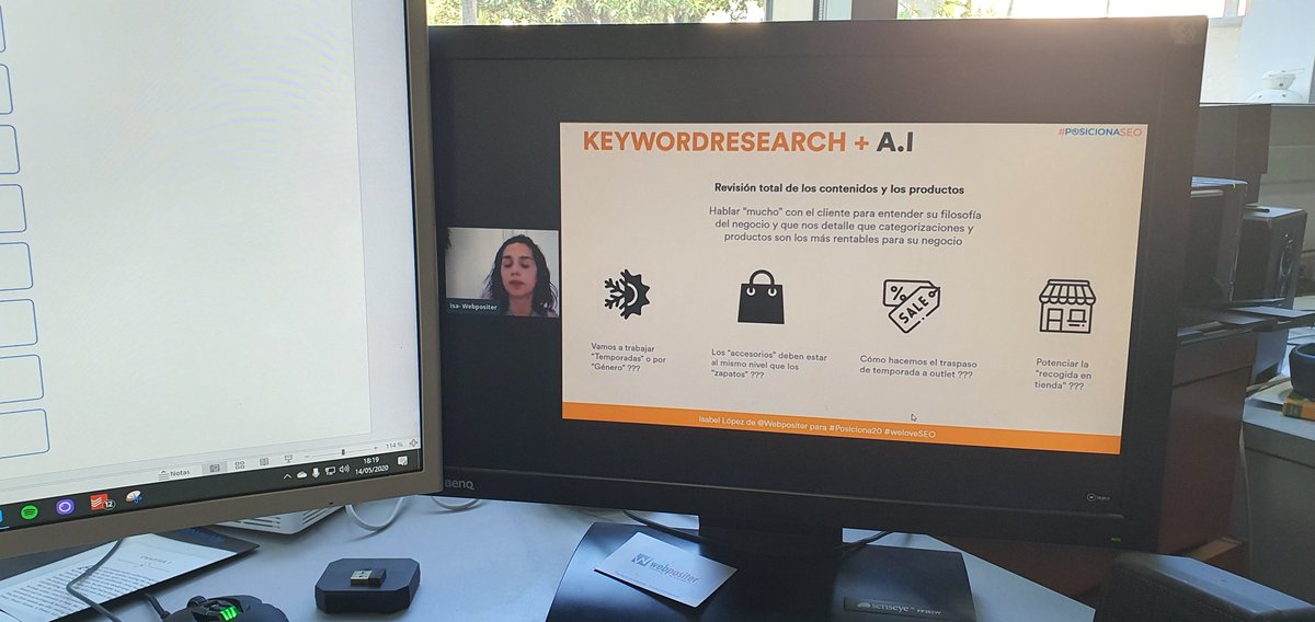 seomental's tweet photo. Disfrutando de la experiencia de nuestra directora #SEO  @WebPositer Isa López en #PosicionaSEO #weloveSEO Grande! https://t.co/wRAin8ZRUX