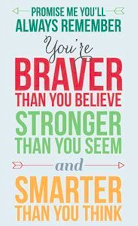 Leal_Lions's tweet photo. Welcome to a Thoughtful Thursday! Do you sometimes feel overwhelmed and maybe start thinking about giving up? If you do, that's okay. When I'm feel that way, I try to remember the wise words of Winnie the Pooh. 👇👇
✌️💜🦁
#ThoughtfulThursday
#KeepingItLeal
#ABCstories https://t.co/dJZ7zQiIVW