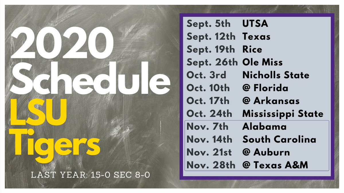 HardcorePSUFB's tweet photo. How many games could LSU lose in 2020?
-RTs Appreciated
LSU Preview out tomorrow!
#GeauxTigers #LSU #SEC #CollegeFootball #HardcoreCFB https://t.co/k36QrbwGE5
