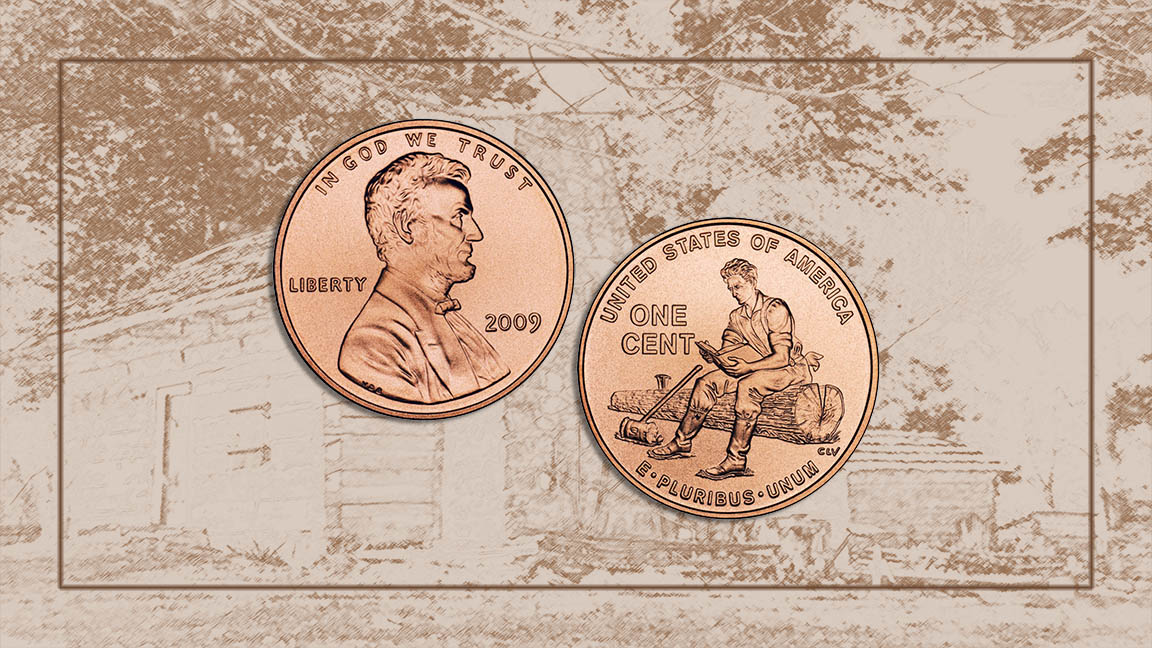 #OTD in 2009, the U.S. Mint released the 2nd redesigned Lincoln One-Cent Coin. Titled, "Formative Years in Indiana," the reverse design depicts a young Lincoln educating himself while working as a rail splitter in #Indiana. Learn more at bit.ly/3abjj1n. <a href="/LincolnBoyhood/">Lincoln Boyhood NPS</a>