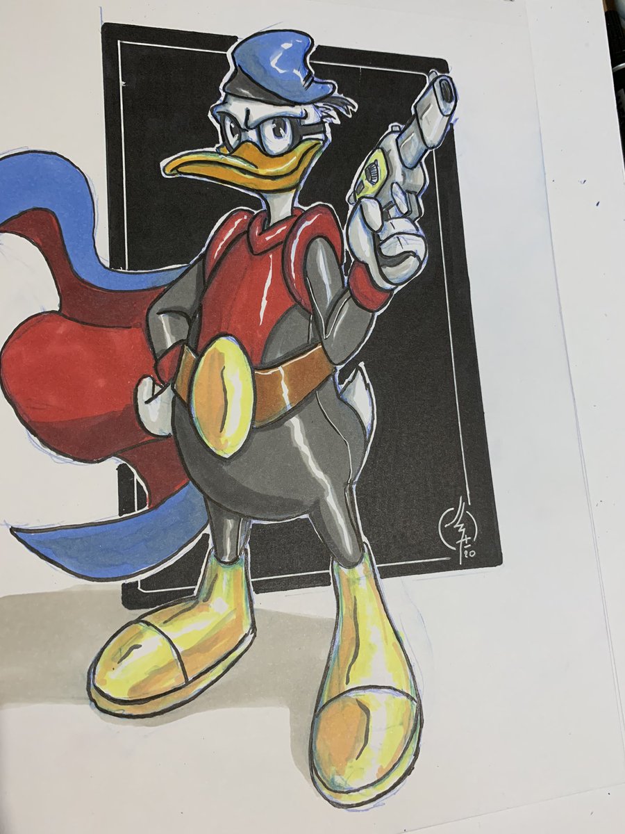 johann_lacrosaz's tweet photo. Donald Duck le Paperinik #paperinik #fantomiald #theduckavenger #donaldduck #picsou #powerduck #ducktales #disney #disneyafternoon #scroogemcduck #dessin #draw #sketchbookpro #illustration #duck @disney #labandeapicsou https://t.co/H9dW5CQtUq
