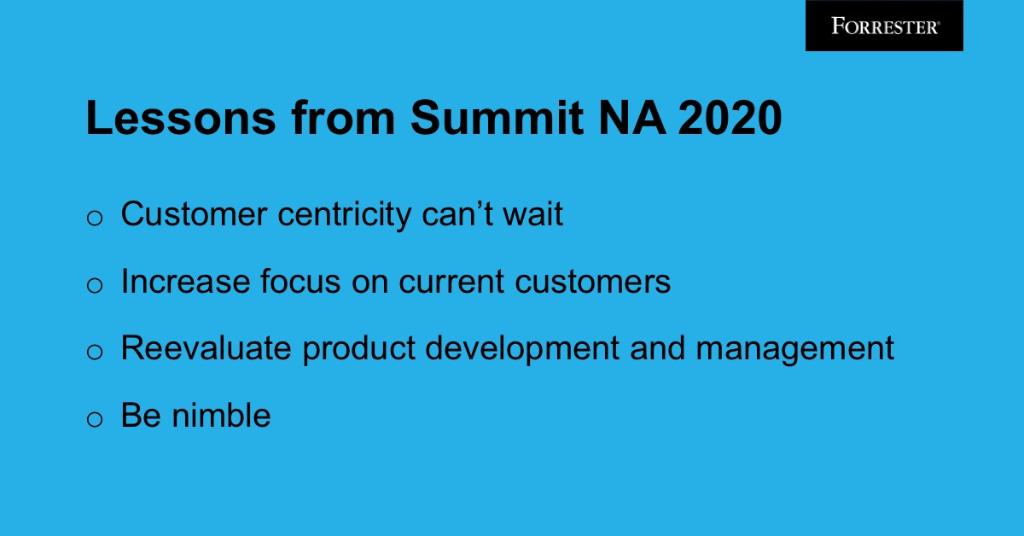 #SDSummit uncovered how companies are pivoting and innovating against the backdrop of the #coronavirus pandemic. Read our recap blog from @1Carrobertson: forr.com/2At9rnC #ForrB2B

@mimdeoca <a href="/lauraramos/">Laura Ramos</a> <a href="/jefflash/">Jeff Lash (he/him)</a> <a href="/amymhayes1/">Amy Hayes</a>