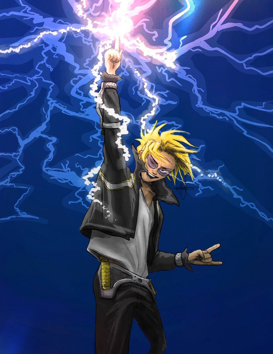 kelatonin's tweet photo. Oh Look, It’s More Weeb Art! #bnha263 #bnha #kaminari https://t.co/vxM7qnpLX2