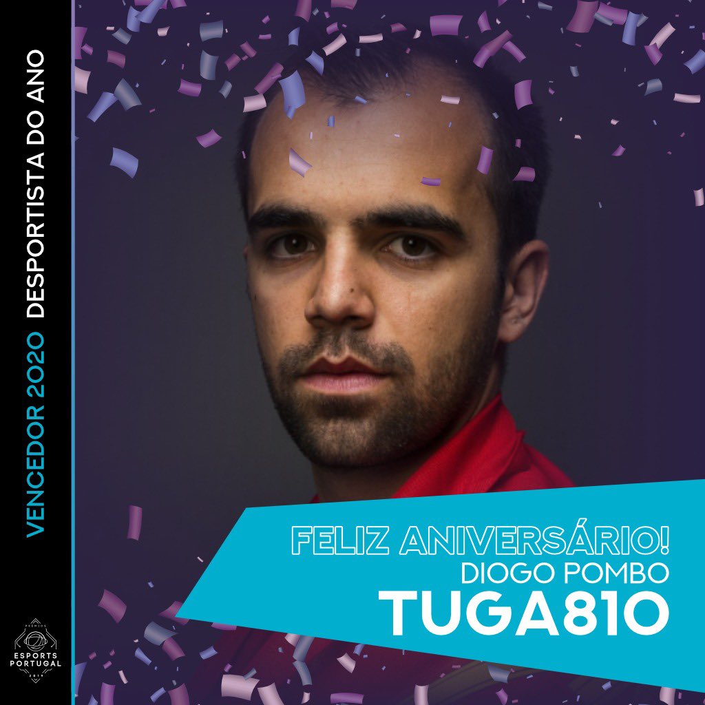 Hoje é o dia do nosso DESPORTISTA do Ano 🙌 
Feliz Aniversário <a href="/tuga810_/">Diogo Pombo</a> 🥳