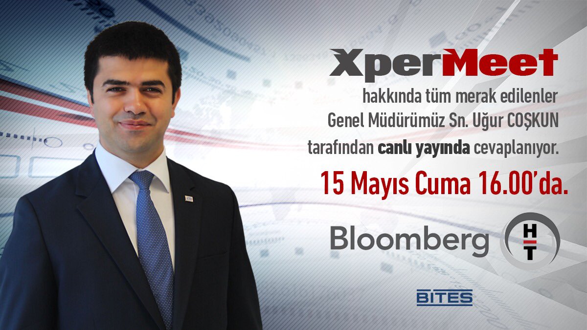 BitesSavunma's tweet photo. Genel Müdürümüz Sn. Uğur COŞKUN Bloomberg HT'de Açıl SEZEN'in sunduğu Finans Merkezi programına konuk oluyor.
@XperMeet ile ilgili merak edilenlerin cevaplanacağı program 15 Mayıs Cuma günü saat 16.00'da.
#XperMeet #bitessavunma https://t.co/mV0a0PLsiM