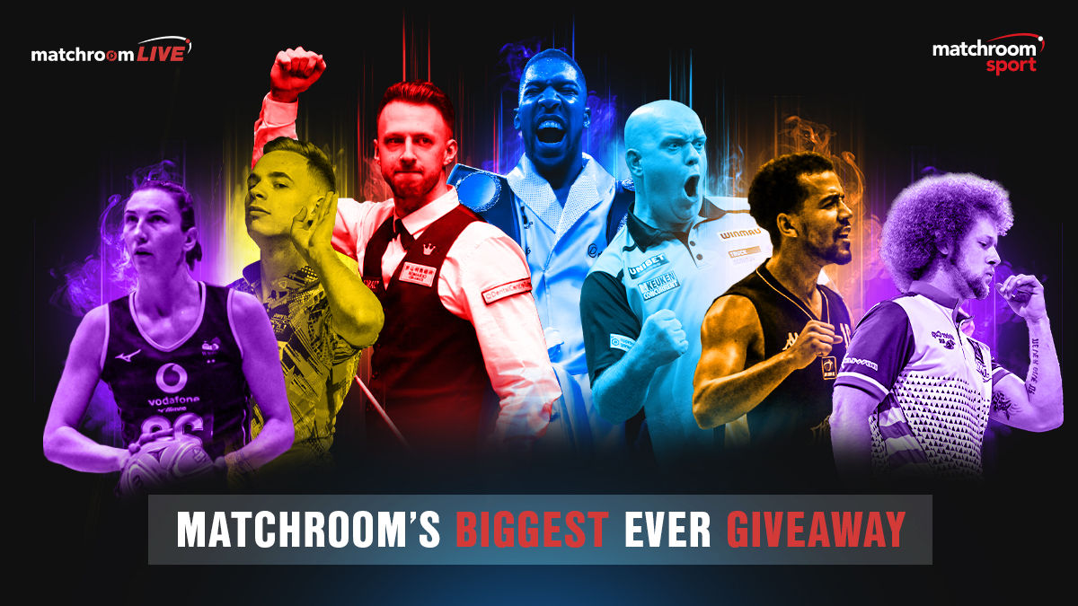 🚨 To celebrate the launch of Matchroom.Live we are planning our biggest EVER giveaway! Tickets from all sports, lunch with @BarryHearn + @EddieHearn + more! To enter you MUST be a Matchroom.Live subscriber by May 24. RT now! T's+C's bit.ly/2AwkE73