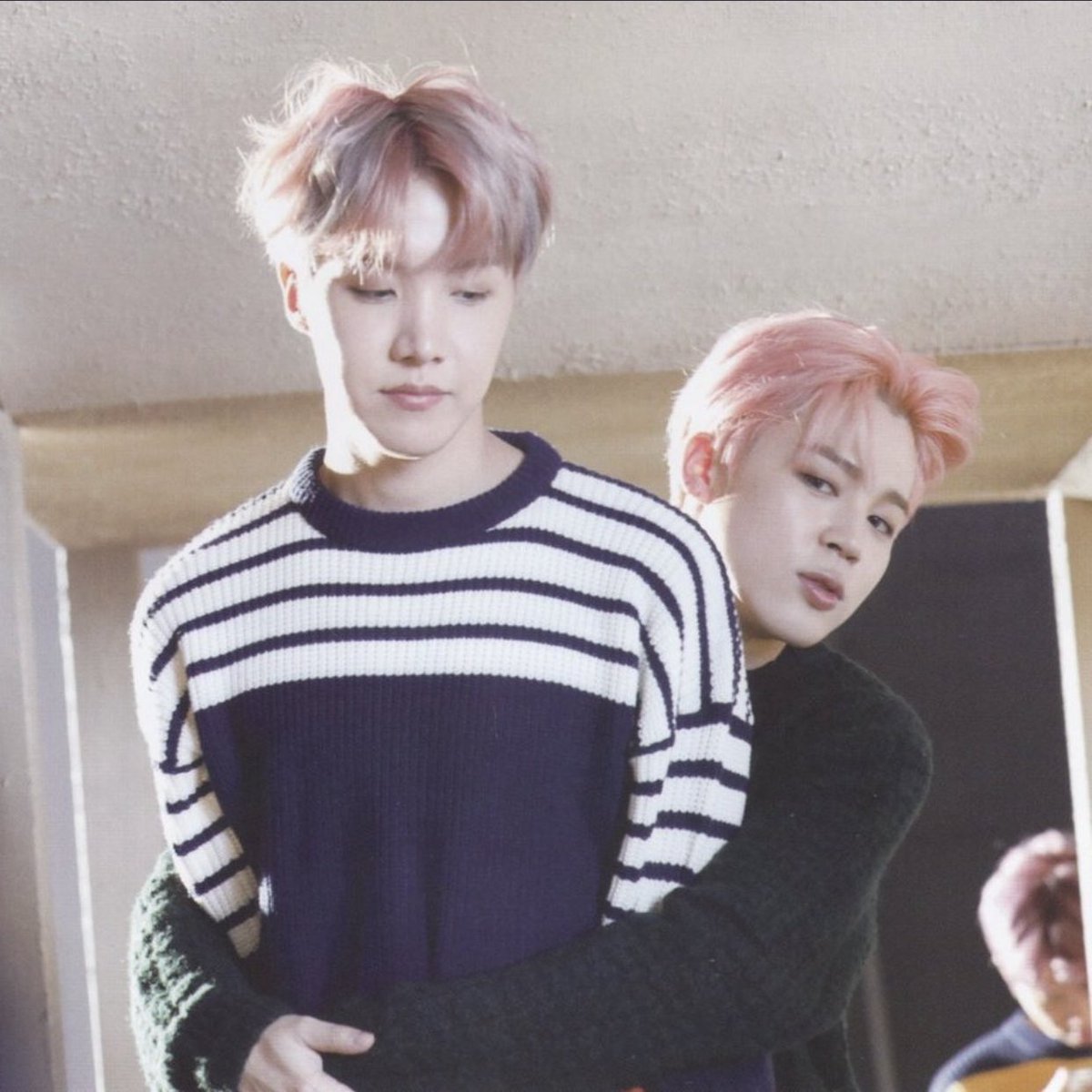 jimin was cold so hobi shared his jacket with him