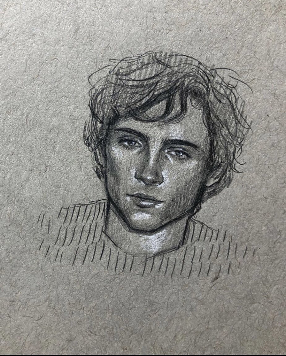 daily timothée chalamet drawings (121-124)