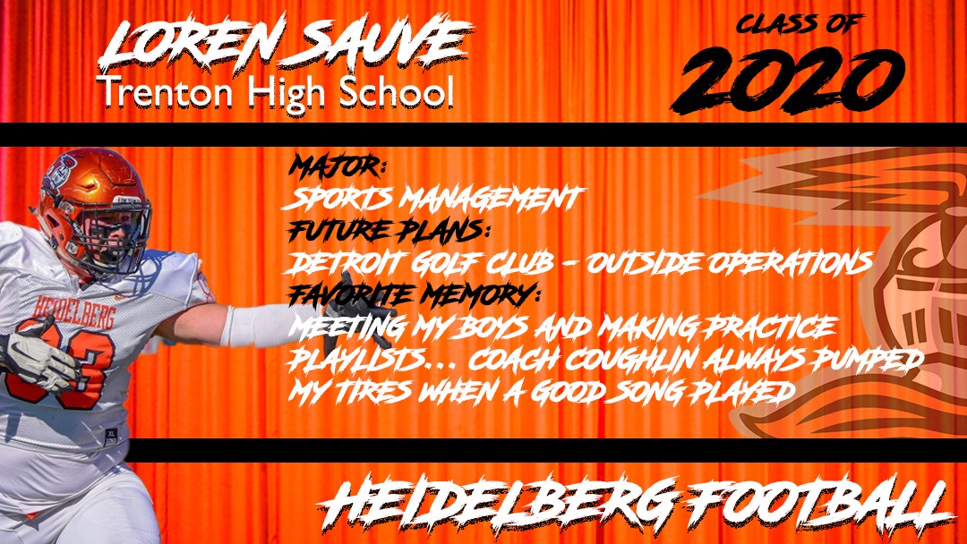 BergFootball's tweet photo. Our Senior Spotlight will recognize 2 members of the @GangTubby (Tubby Gang) today. 1st up is Defensive Tackle Loren Sauve. Loren was a 3 year letterman and a great technician on the d-line. His love for the game and practice playlists will be missed! #BergGang https://t.co/PzSYTxuvgT