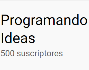 ProgramIdeas's tweet image. Graciasssss a todos los suscriptores del canal, ya somos 500!!!! 🥳😌🎉📽️💻
youtube.com/programandoide…
#YouTuber #youtubechannel @ytcreators