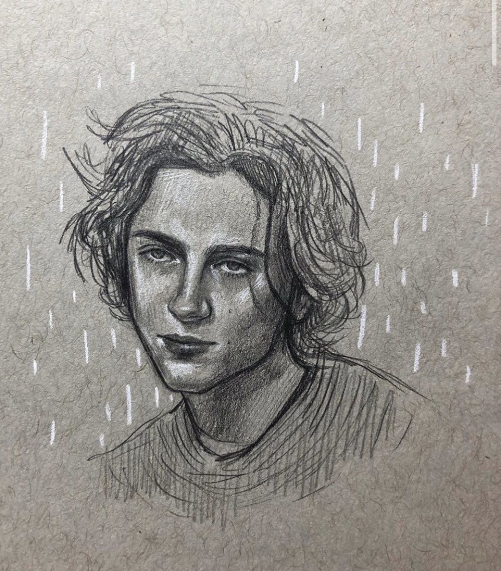 daily timothée chalamet drawings (129-132)