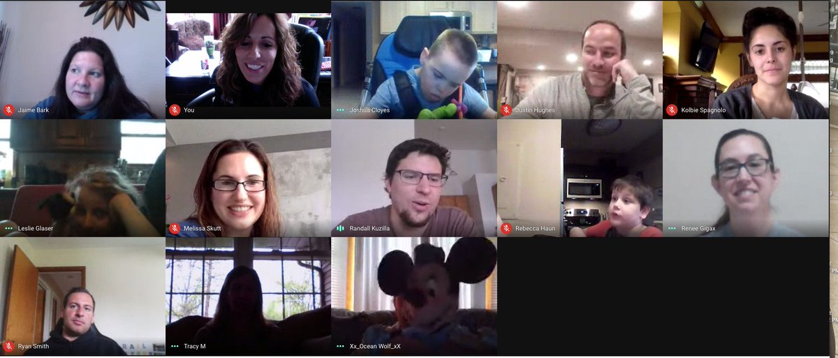 BCSDCrestview's tweet photo. Mr. Kuzilla holding his weekly Google Meet to connect with his students and a few of our other awesome staff members joined in to be with the kids. Thanks, Mr. Hughes, Mrs. Merva, Mrs. Fenske, Mrs. Bark, Mrs. Skutt, Mrs. Gigax, Mr. Smith, and Mrs. Spagnolo. #BrunswickPRIDE https://t.co/0xcTAmTv9o