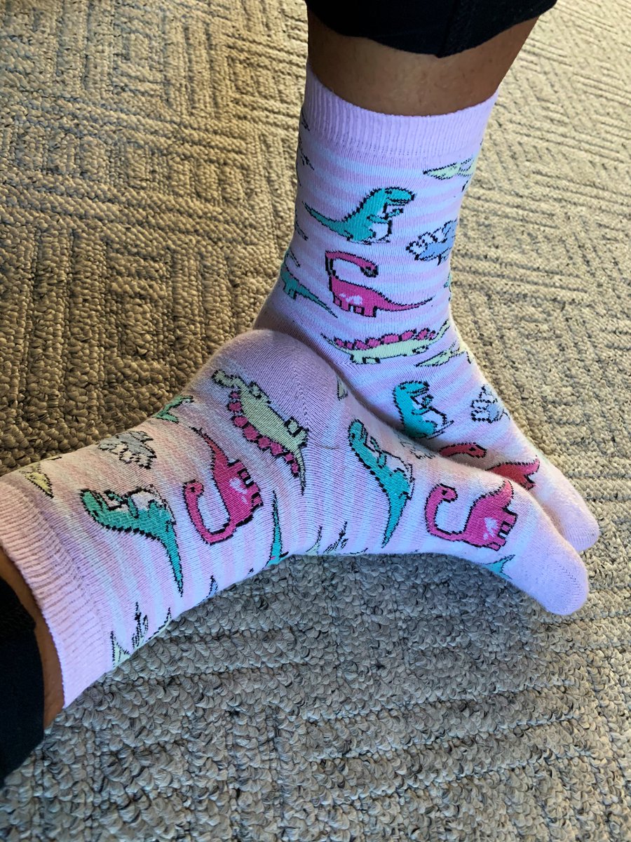 jade_bell14's tweet photo. So many pairs of dinosaur socks and this isnβt even the last!! π¦π¦
Still feeling as old as the dinosaurs π
#SockDown #DayFiftyThree #FocusPositive https://t.co/cJp98m0UxA