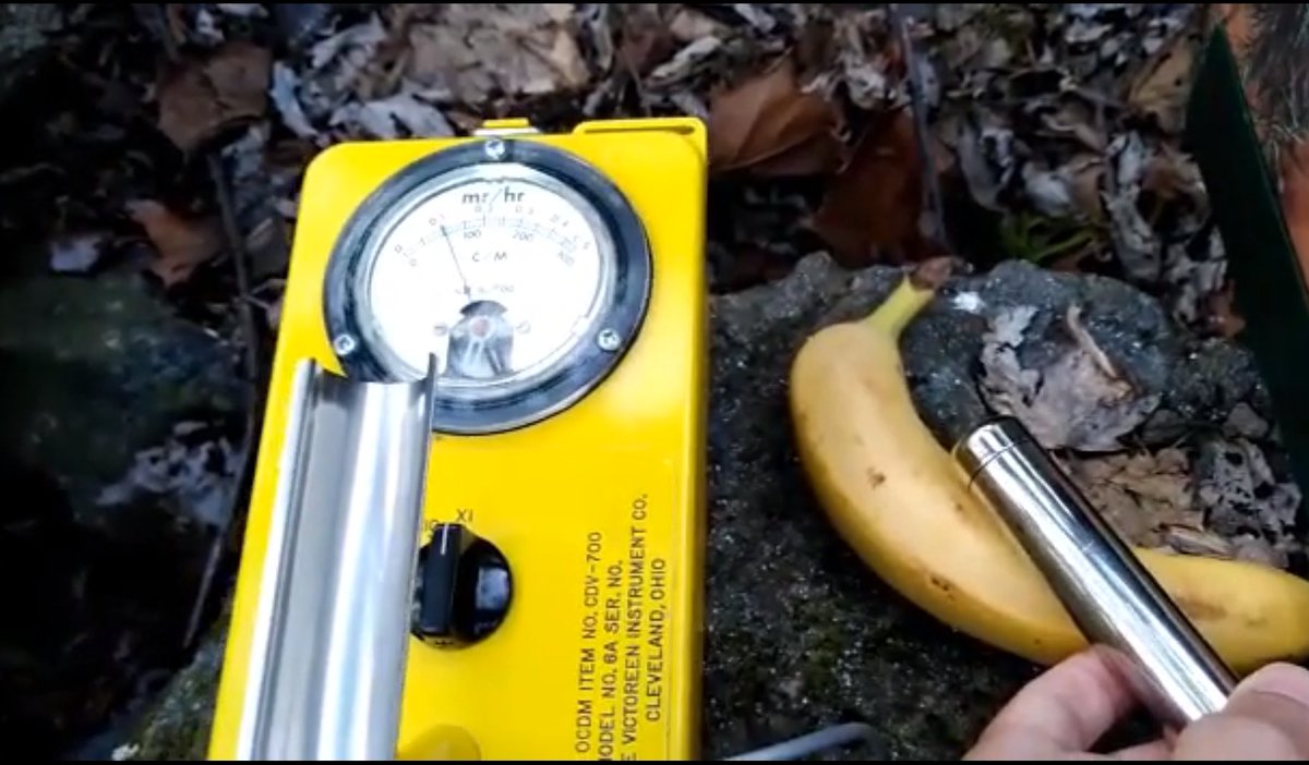 NNCEaston's tweet photo. What do rocks in an abandoned quarry near Easton, a smoke detector, and a banana have in common? They are all at least mildly radioactive! This week Jeff talks about radioactivity and shows how to measure it using a Geiger counter. https://t.co/dl5gRSa1jN https://t.co/qvAUNVvidp