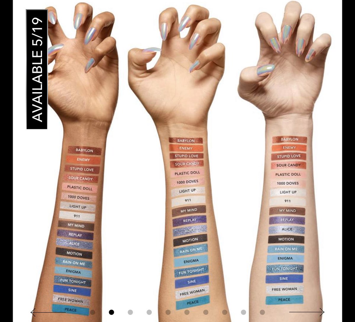 Kyellescott's tweet photo. My mind, Motion, Peace. Are these the bonus tracks for #Chromatica ???? @ladygaga @hauslabs #stupidlove #stupidlovepalette https://t.co/oQXXK4NVgl