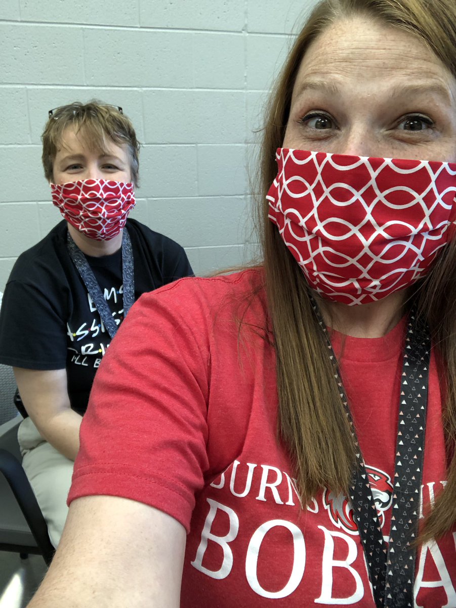 Big shout out to <a href="/MrsVandivort/">Mrs. Vandivort</a> for making us these amazing BMS masks! #BobcatPride <a href="/PrieurMichelle/">Michelle</a> <a href="/BurnsMiddleScho/">Burns Middle School</a>