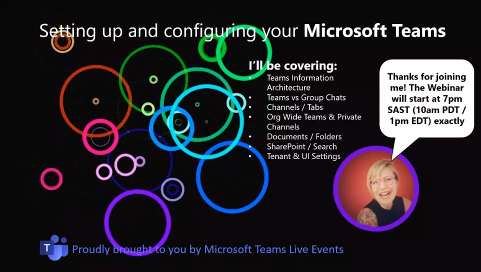 Carike_B's tweet image. This is happening in less than 15 min, join @tracyvds as she teaches us about @MicrosoftTeams  because we all are #LearningThroughSharing #MicrosoftTeams