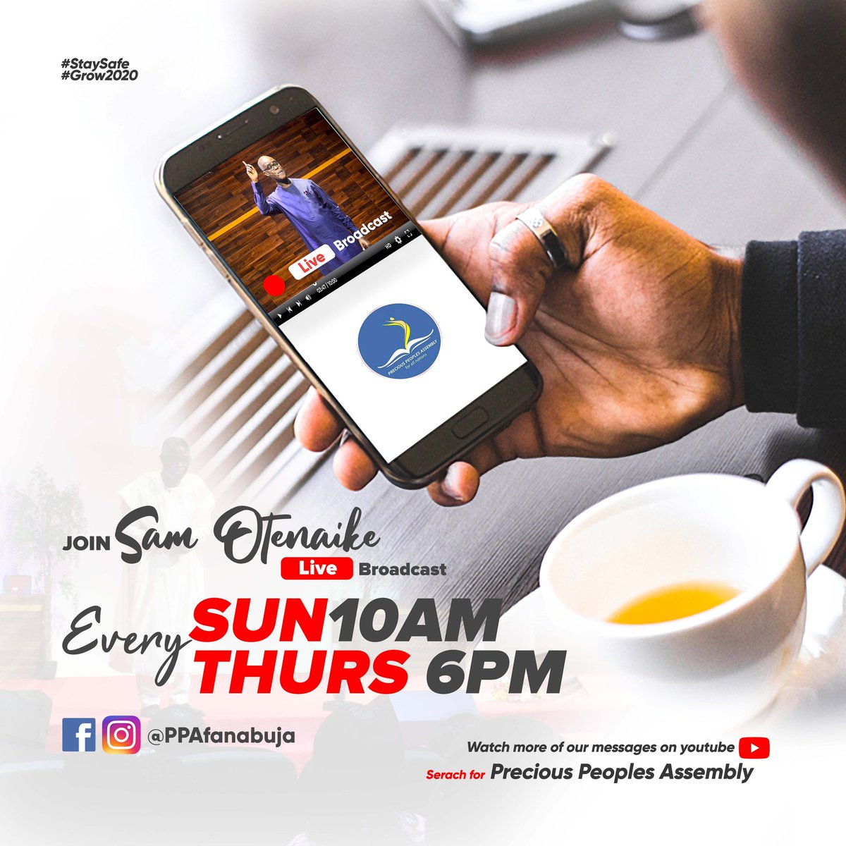 Join me by 06:00pm for a loaded and destiny transforming broadcast of the Hour of Discovery.

Join via
Facebook @ppafanabuja
Instagram @ppanabuja
Twitter @ppafanabuja

It will be a time of refreshing as we dig deep into God's word.