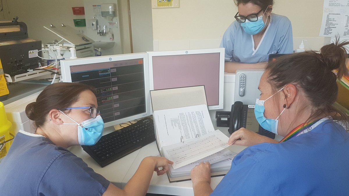 Supporting staff on ICU, signing off competencies and introducing new starters to cardiac monitoring. Redeployment has been fun so far
#adaptable #COVIDー19 #redeployment #teachingcontinues