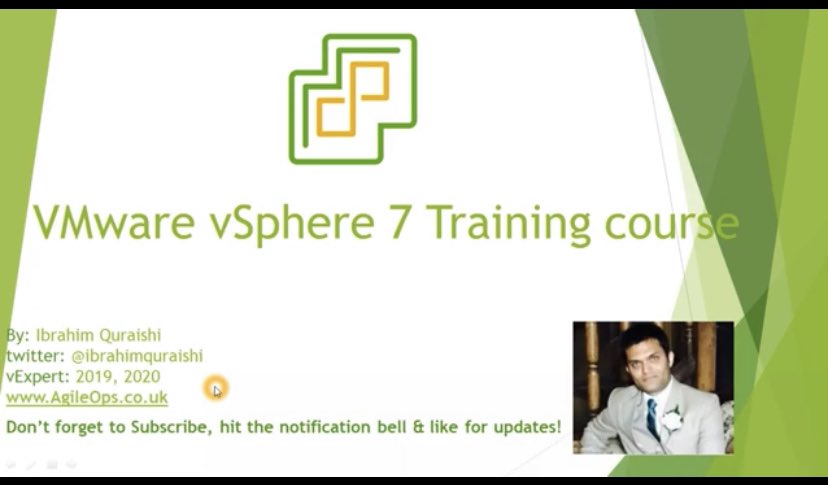 ibrahimquraishi's tweet photo. Hello All, Check out my first Session VMware Tutorial for Beginners vSphere 7, I will be teaching you from basics to advance level.
I will be posting every Thursday 4pm GMT.
https://t.co/lvHBstTJ2N
#VMware #vSphere7 #vCenter7 #vexpert #vcenter #vcommunity Subscribe,Like & Share https://t.co/uAPZjIUOpE