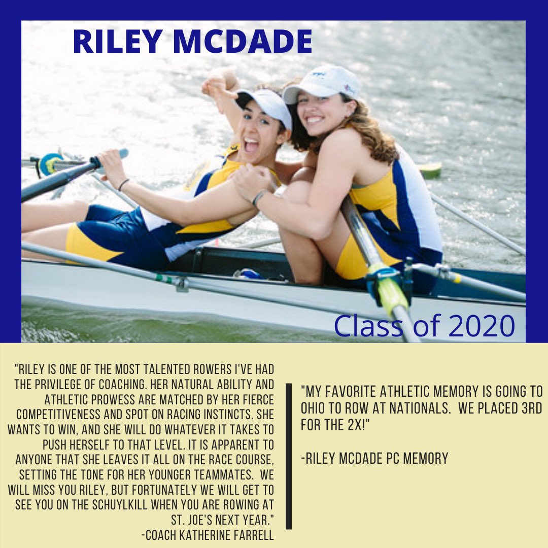wpcsports's tweet photo. SENIOR SPOTLIGHT 💥Riley McDade #pcproud #letsgocharter #classof2020 #springseniors #goquakers https://t.co/Q8jdVttyF1