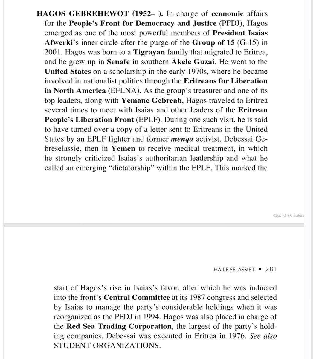 Members visited the field to investigate. Some were convinced. Some weren't. But EFLNA members Hagos Kisha & Yemane (Monkey) Gebreab recognized an opening.They started providing material to Isaias on who opposed him within EPLF. Leading to disappearance of many  #Eritrea|ns.