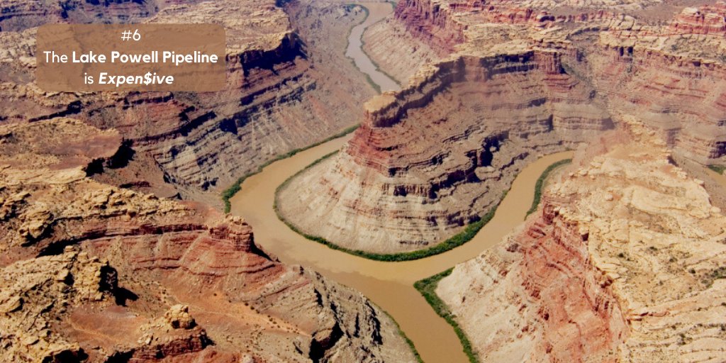 Our #6 reason why the #LakePowellPipeline is too #expensive is that all #Utahns are already paying for it. 1/16 of every cent that we pay in sales #tax goes into an account dedicated to #waterdevelopment projects.