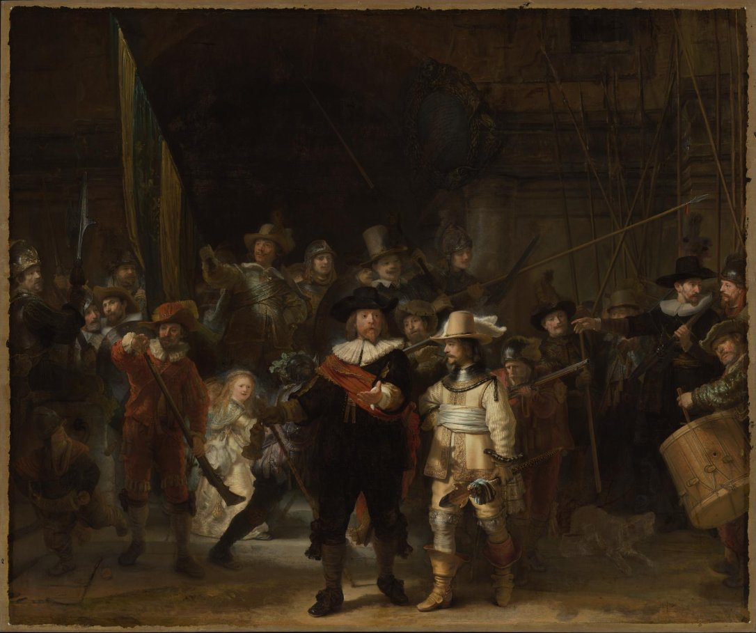 The hyper-resolution image of Rembrandt's "The Night Watch" gives visibility to the master's finest brushstrokes!
#virtualmuseum #art
hyper-resolution.org/view.html?poin…