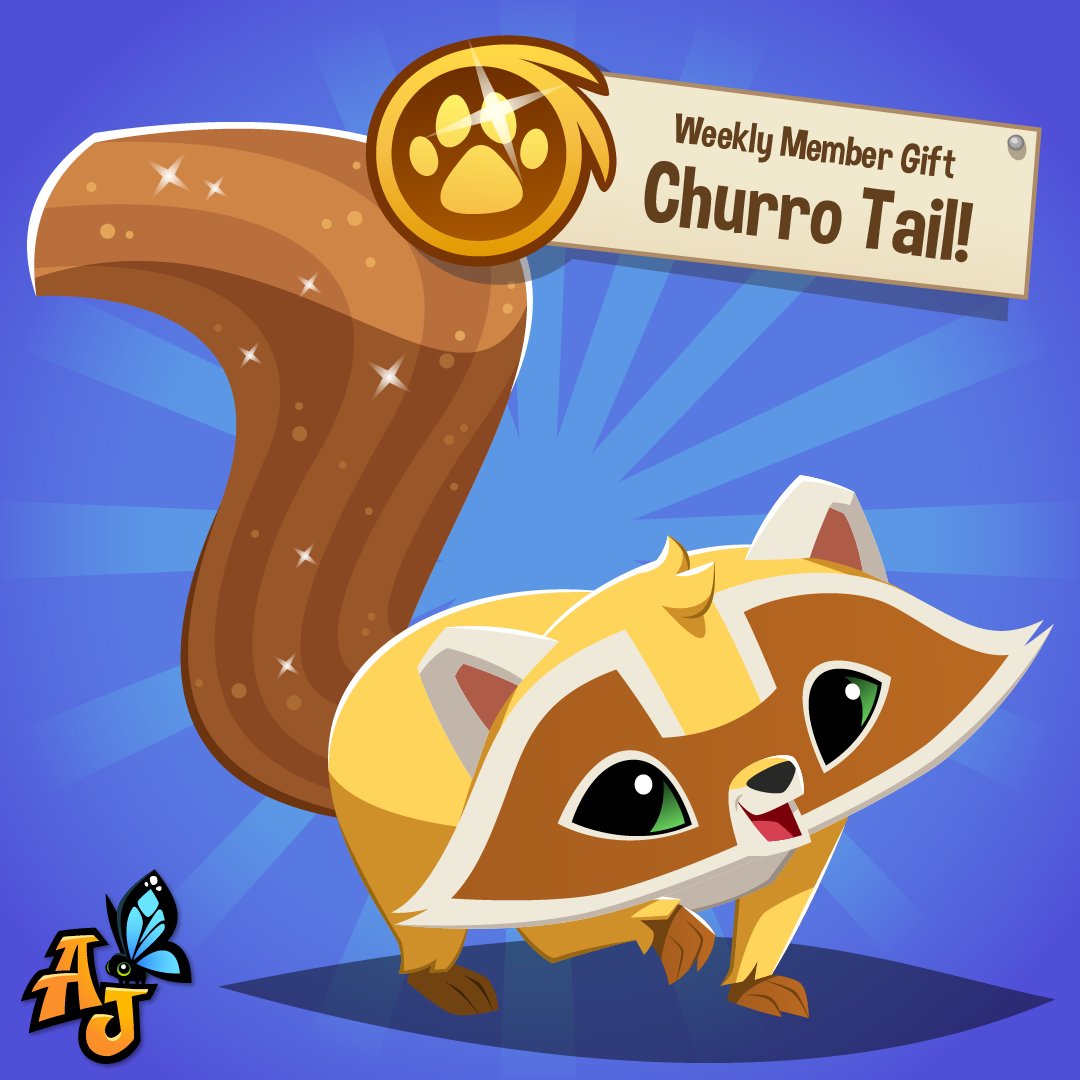 Animal Jam na Twitterze: „The Weekly Member Gifts are one of our favorite benefits of Membership in Animal Jam. This week's Member Gift is the Churro Tail, woohoo! Don't forget Membership in Animal Jam na Twitterze: „The Weekly Member Gifts are one of our favorite benefits of Membership in Animal Jam. This week's Member Gift is the Churro Tail, woohoo! Don't forget Membership in
