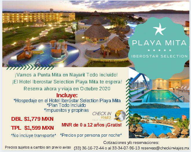 Checkinviajesmx's tweet photo. ¡Promoción por tiempo límite al 01 de agosto 2020! ¡Reserva ahora ! https://t.co/VQnOc1SmAp