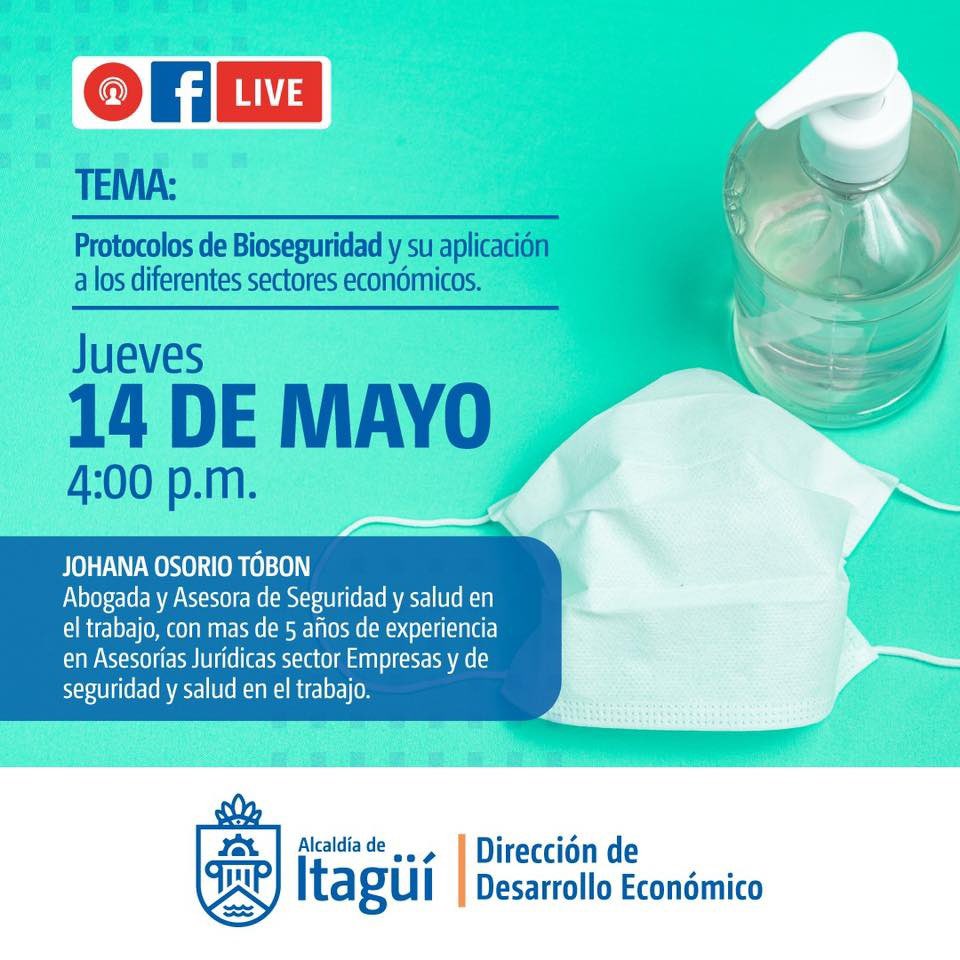 estrellaestereo's tweet photo. #EstrellaInforma 📢
La @AlcaldiaItagui asesorará esta tarde a través de un Facebook Live 🔴📹 a comerciantes en protocolos de bioseguridad y su aplicación en los diferentes sectores económico, para garantizar una efectiva prestación del servicio durante esta contingencia 😷💪🏼 https://t.co/WKYOxDlAEH
