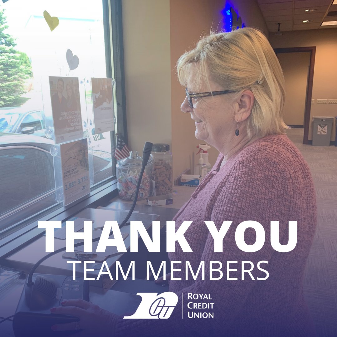 Royal_CU's tweet image. Royal is proud to join @CUNA  in #ThankYouThursday over the next few weeks to recognize our amazing team members for all their hard work during the COVID-19 pandemic. @WICULeague @mncreditunions